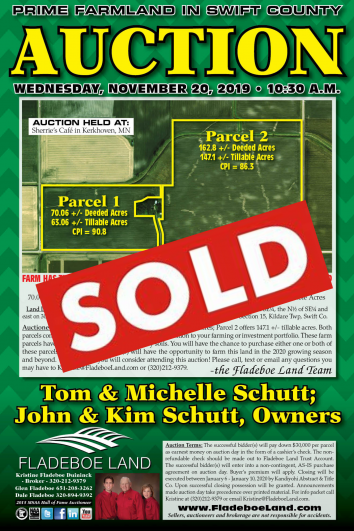 Swift County Farmland Auction - 2 Parcels